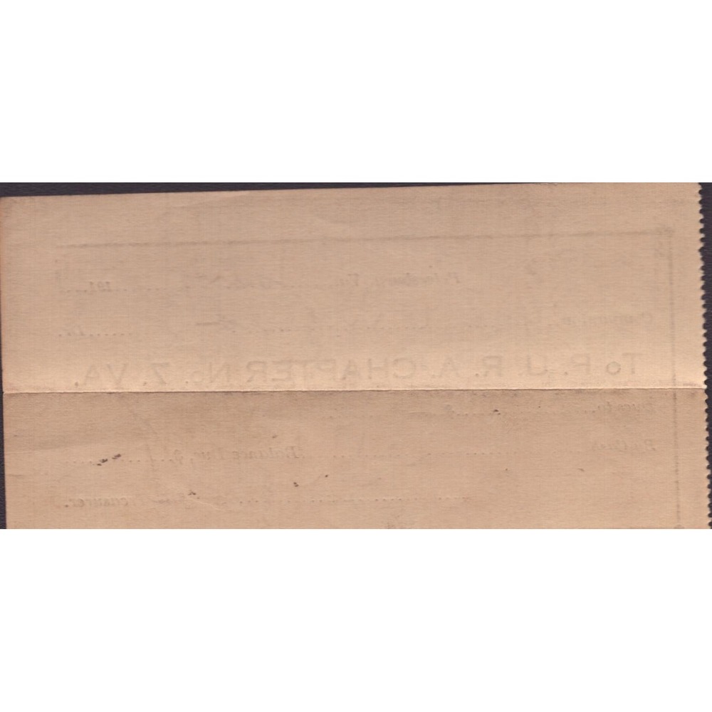Antique 1921 P.U.R.A. Chapter No. 7 Petersburg VA Dues Receipt H.L. Winfield - Picture 2 of 2